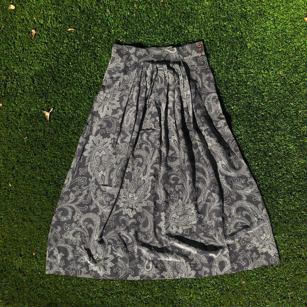 Jones New York Silk Maxi Skirt